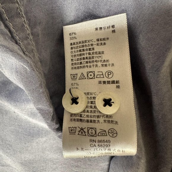 Tommy Bahama Jeans Shirt Men Size M Short Sleeve Single Pocket Cotton Blend EUC - Picture 8 of 12